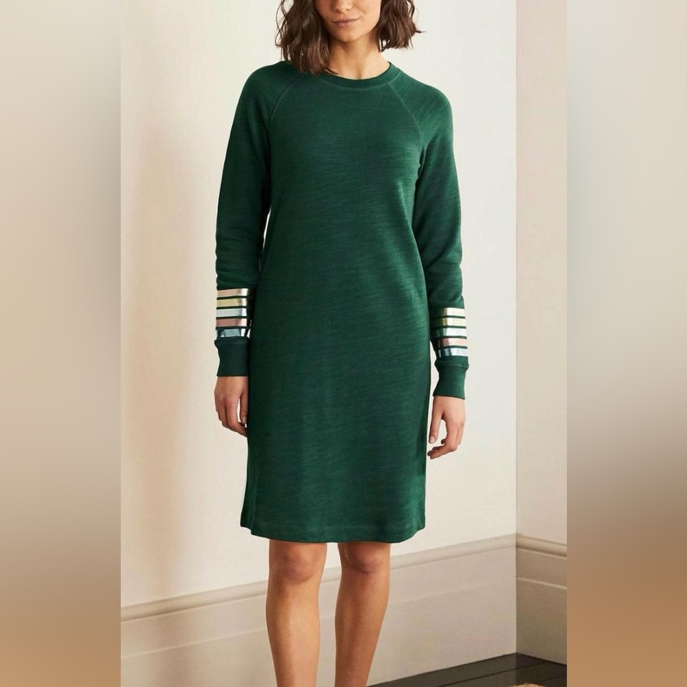Boden Mabel Green Sweatshirt Dress *St. Patrick’s Day